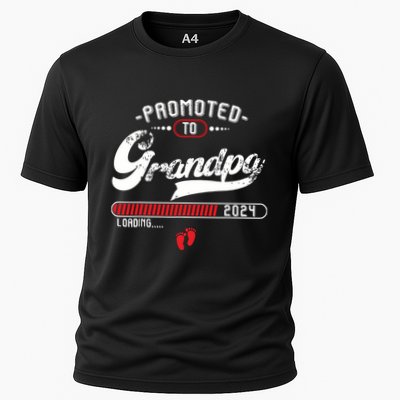 Promoted To Grandpa Est 2024 Loading Pregnancy Announcement Performance Shirt