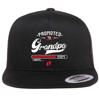 Promoted To Grandpa Est 2024 Loading Pregnancy Announcement Flatbill Hat