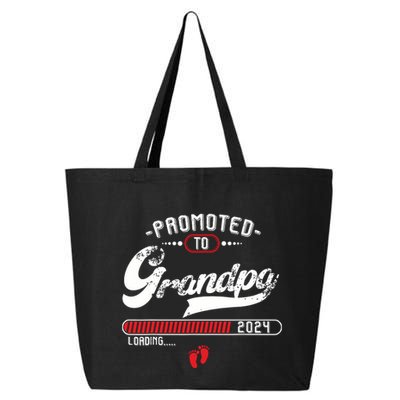 Promoted To Grandpa Est 2024 Loading Pregnancy Announcement 25L Jumbo Tote