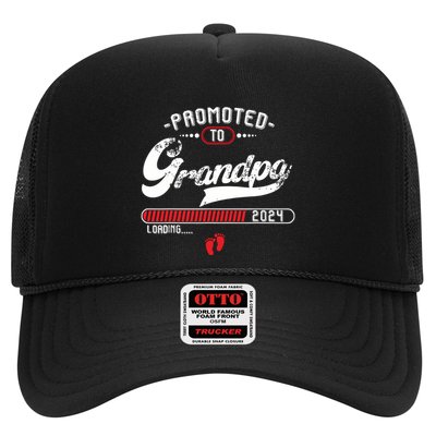 Promoted To Grandpa Est 2024 Loading Pregnancy Announcement Trucker Hat