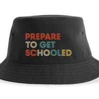 Prepare to Get Schooled Funny Back to School Teacher Sustainable Bucket Hat