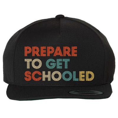 Prepare to Get Schooled Funny Back to School Teacher Wool Snapback Cap
