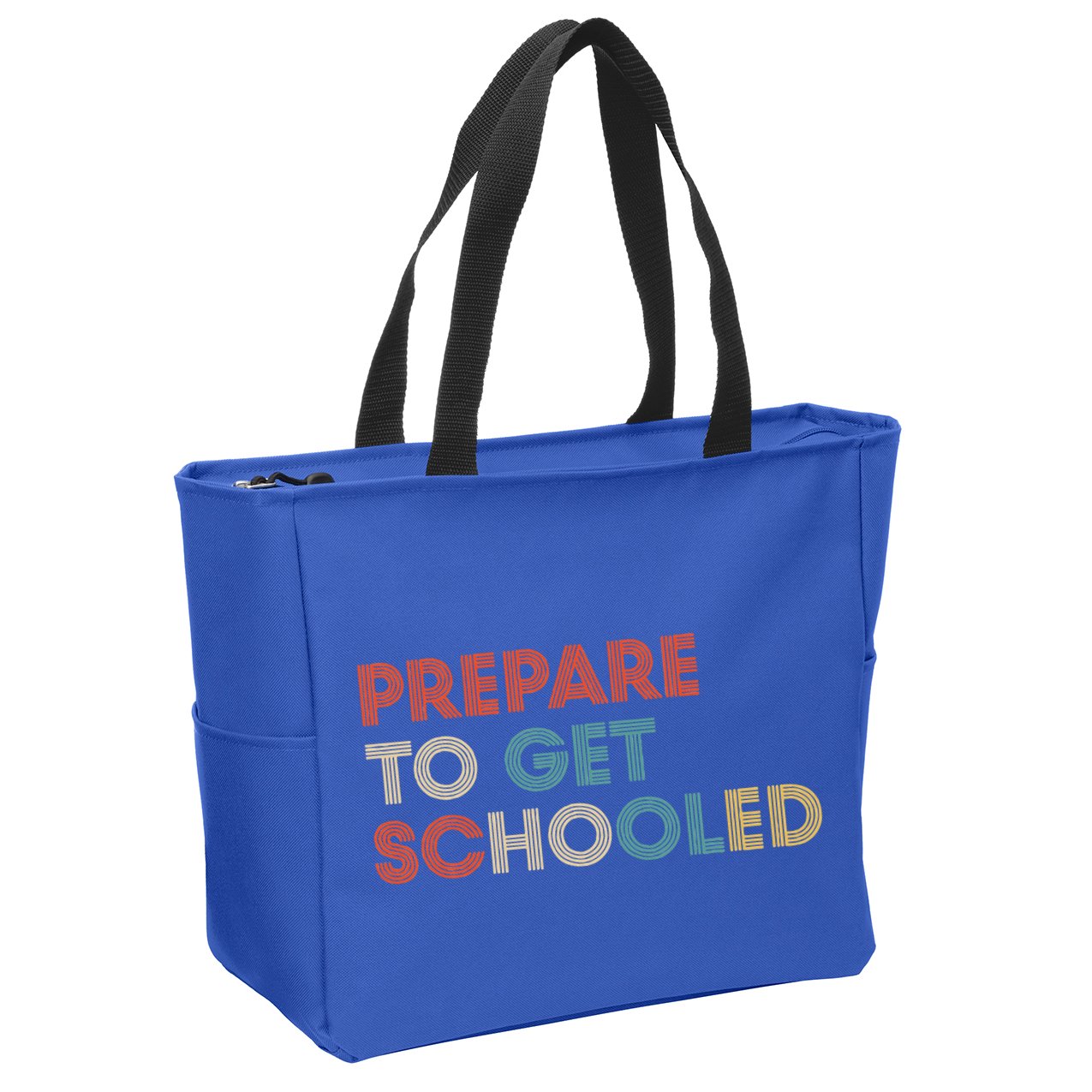 Prepare to Get Schooled Funny Back to School Teacher Zip Tote Bag