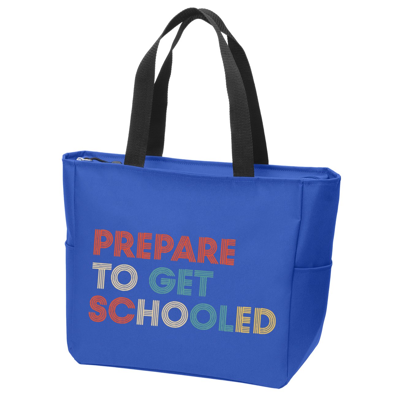Prepare to Get Schooled Funny Back to School Teacher Zip Tote Bag