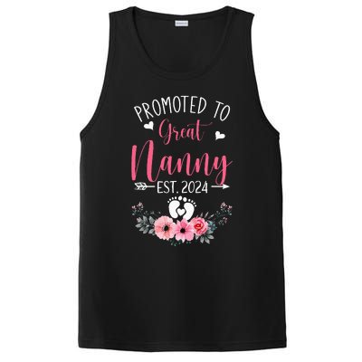 Promoted To Great Nanny Est 2024 Mothers Day PosiCharge Competitor Tank