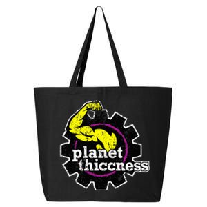 Planet Thiccness Gym Thickness Funny Joke Workout Lover 25L Jumbo Tote