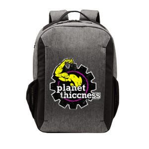 Planet Thiccness Gym Thickness Funny Joke Workout Lover Vector Backpack