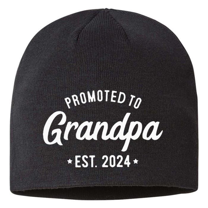Promoted To Grandpa 2024 Soon To Be Grandfather New Grandpa Sustainable Beanie