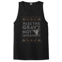 Pass The Gravy Not Judget Funny Ugly Thanksgiving PosiCharge Competitor Tank