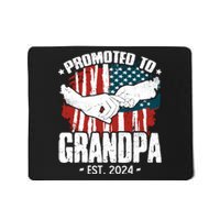 Promoted To Grandpa 2024 Patriotic Grandpa To Be Fathers Day Mousepad