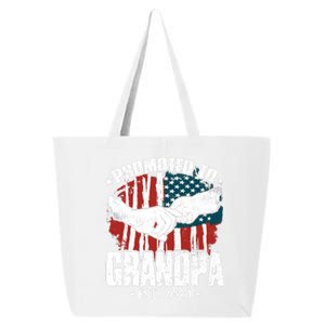 Promoted To Grandpa 2024 Patriotic Grandpa To Be Fathers Day 25L Jumbo Tote