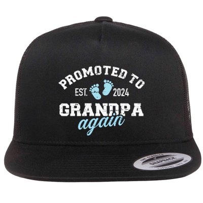 Promoted To Grandpa 2024 Again Flatbill Hat
