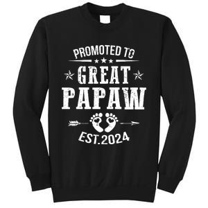 Promoted To Great Papaw Est 2024 Soon To Be Papaw Sweatshirt