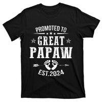 Promoted To Great Papaw Est 2024 Soon To Be Papaw T-Shirt