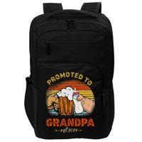 Promoted To Grandpa Est 2024 Fathers Day Vintage Impact Tech Backpack