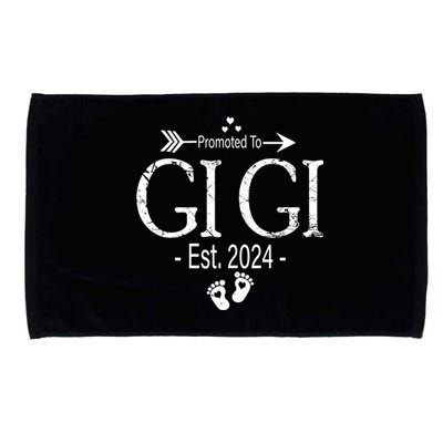 Promoted To Gigi 2024 New Mother Pregnancy Announcement Microfiber Hand Towel