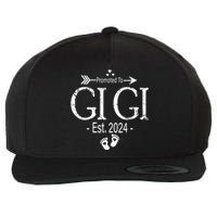 Promoted To Gigi 2024 New Mother Pregnancy Announcement Wool Snapback Cap