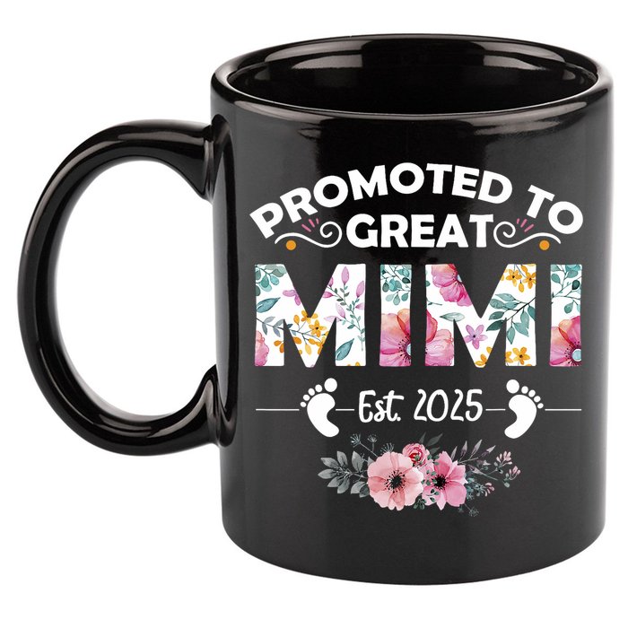 Promoted To Great Mimi Est 2025 First Time Mimi 11oz C Handle Ceramic Mug