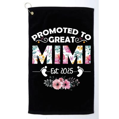 Promoted To Great Mimi Est 2025 First Time Mimi Golf Towel