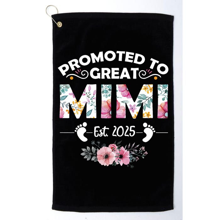 Promoted To Great Mimi Est 2025 First Time Mimi Golf Towel