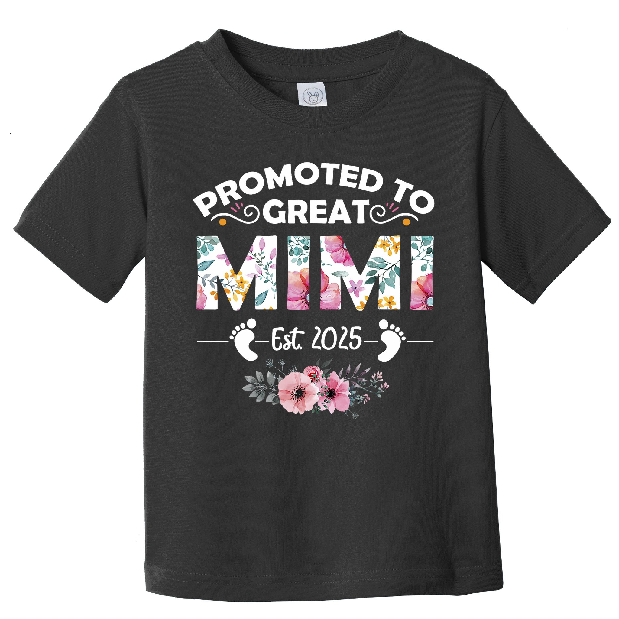 Promoted To Great Mimi Est 2025 First Time Mimi Toddler T-Shirt