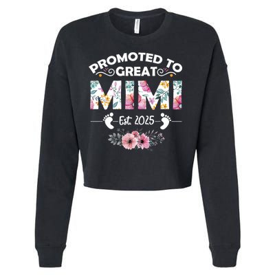Promoted To Great Mimi Est 2025 First Time Mimi Cropped Pullover Crew
