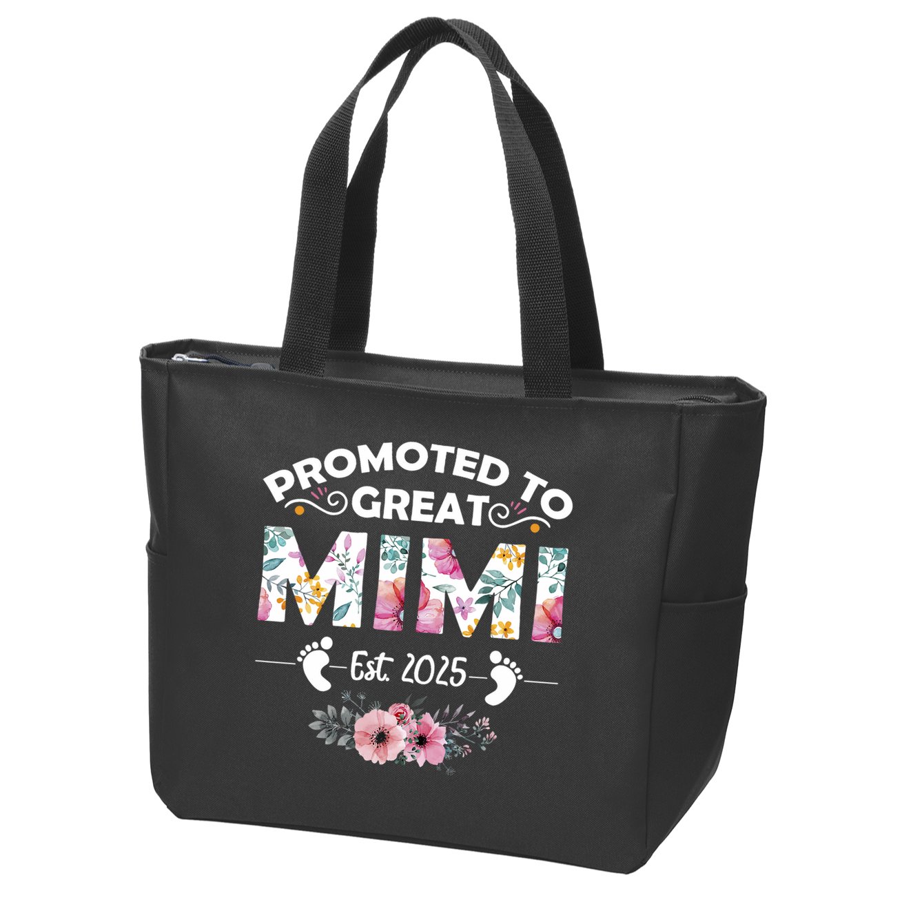 Promoted To Great Mimi Est 2025 First Time Mimi Zip Tote Bag