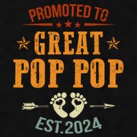 Promoted To Great Pop Pop Est 2024 Soon To Be Pop Pop Cool Gift Ladies PosiCharge Tri-Blend Wicking Tank
