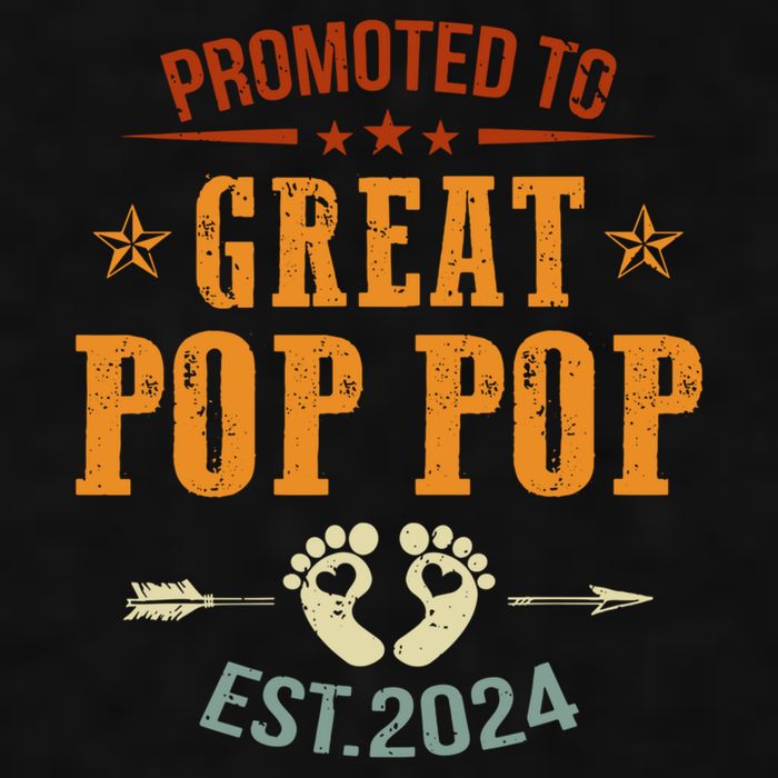 Promoted To Great Pop Pop Est 2024 Soon To Be Pop Pop Cool Gift Ladies PosiCharge Tri-Blend Wicking Tank