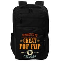 Promoted To Great Pop Pop Est 2024 Soon To Be Pop Pop Cool Gift Impact Tech Backpack