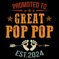 Promoted To Great Pop Pop Est 2024 Soon To Be Pop Pop Cool Gift Impact Tech Backpack