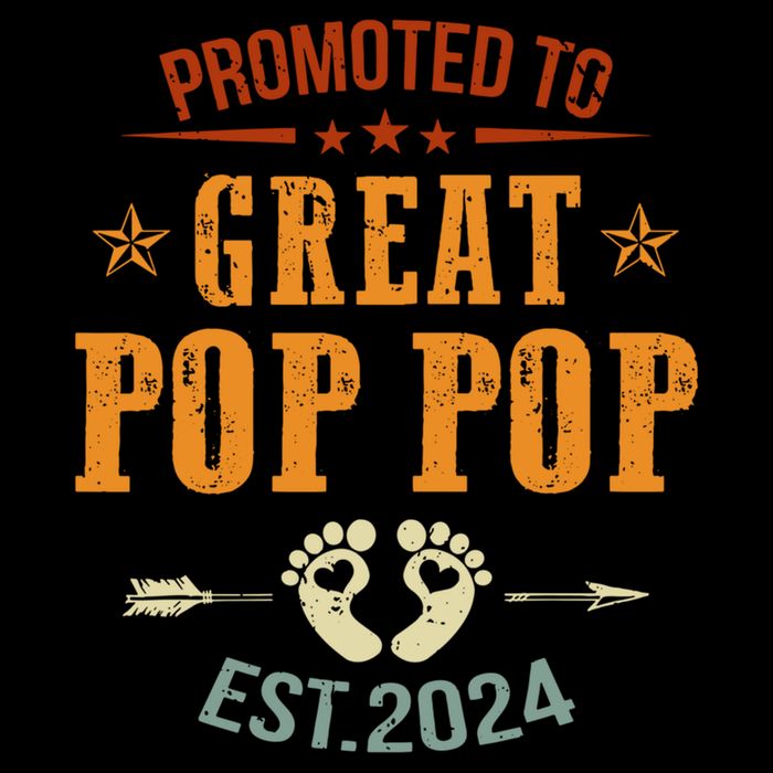 Promoted To Great Pop Pop Est 2024 Soon To Be Pop Pop Cool Gift 7-Panel Snapback Hat