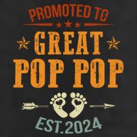 Promoted To Great Pop Pop Est 2024 Soon To Be Pop Pop Cool Gift Beanie