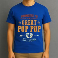 Promoted To Great Pop Pop Est 2024 Soon To Be Pop Pop Cool Gift T-Shirt