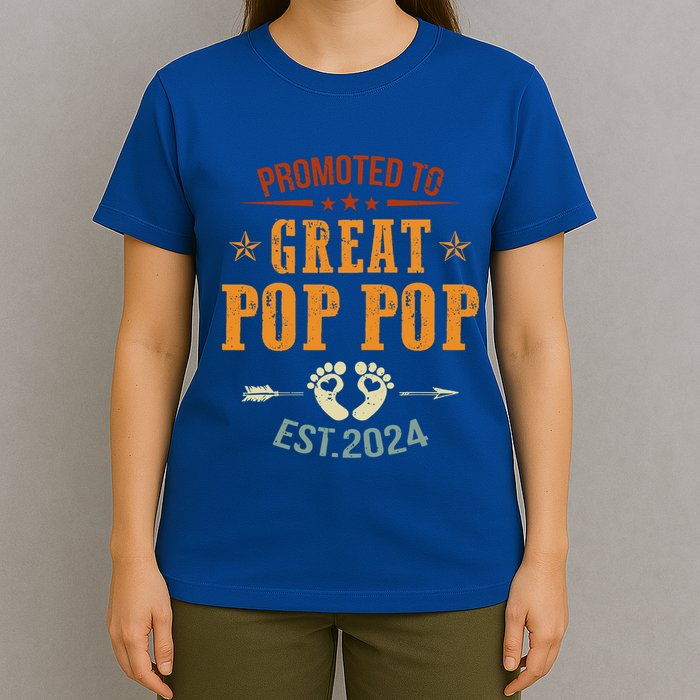 Promoted To Great Pop Pop Est 2024 Soon To Be Pop Pop Cool Gift T-Shirt