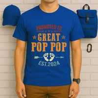 Promoted To Great Pop Pop Est 2024 Soon To Be Pop Pop Cool Gift T-Shirt