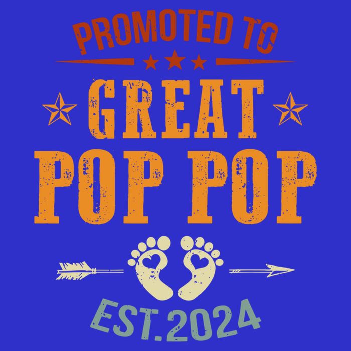 Promoted To Great Pop Pop Est 2024 Soon To Be Pop Pop Cool Gift Button