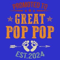 Promoted To Great Pop Pop Est 2024 Soon To Be Pop Pop Cool Gift 16 in Basic Backpack