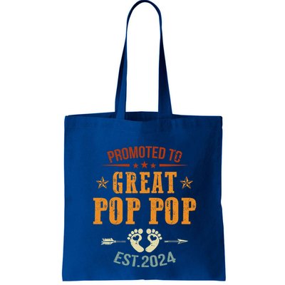 Promoted To Great Pop Pop Est 2024 Soon To Be Pop Pop Cool Gift Bag