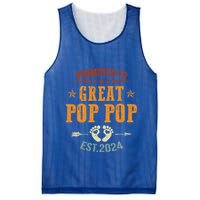 Promoted To Great Pop Pop Est 2024 Soon To Be Pop Pop Cool Gift Mesh Reversible Basketball Jersey Tank