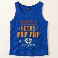 Promoted To Great Pop Pop Est 2024 Soon To Be Pop Pop Cool Gift Tank Top