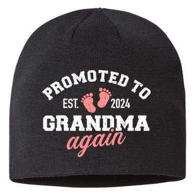 Promoted To Grandma 2024 Again Sustainable Beanie