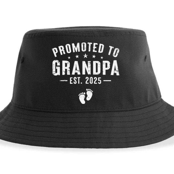 Promoted To Grandpa 2025 Soon To Be Grandfather New Grandpa Gift Sustainable Bucket Hat