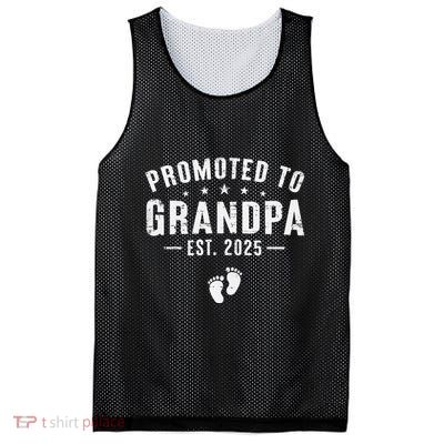 Promoted To Grandpa 2025 Soon To Be Grandfather New Grandpa Gift Mesh Reversible Basketball Jersey Tank