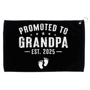 Promoted To Grandpa 2025 Soon To Be Grandfather New Grandpa Gift Grommeted Golf Towel