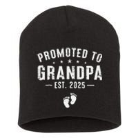 Promoted To Grandpa 2025 Soon To Be Grandfather New Grandpa Gift Short Acrylic Beanie