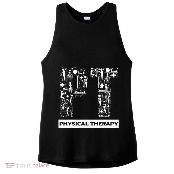 Physical Therapy Gait Training Physiotherapy Therapist Gift Ladies PosiCharge Tri-Blend Wicking Tank