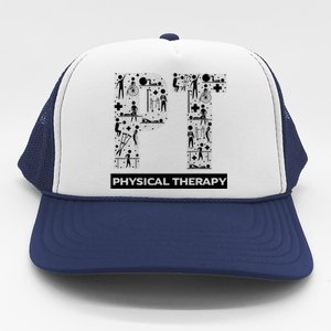 Physical Therapy Gait Training Physiotherapy Therapist Gift Trucker Hat