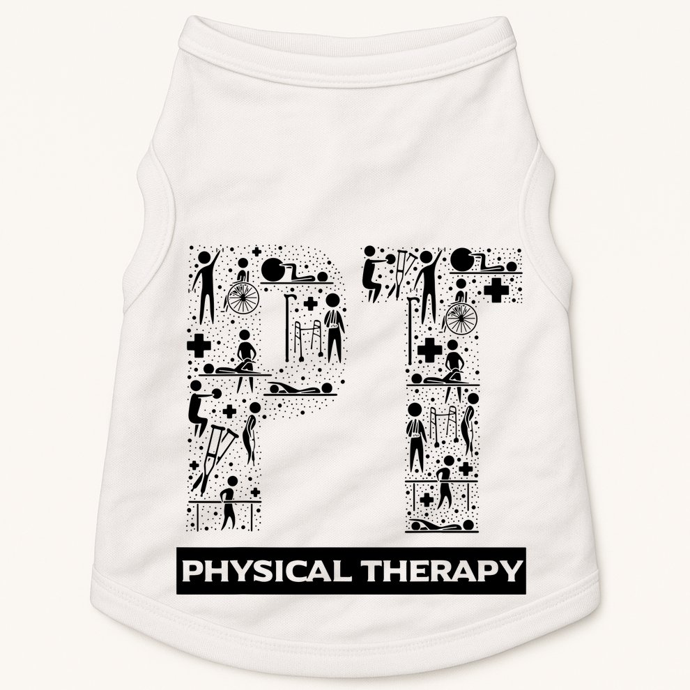 Physical Therapy Gait Training Physiotherapy Therapist Gift Doggie Tank