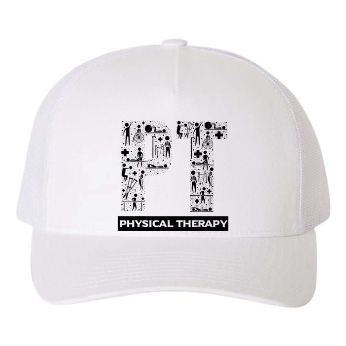 Physical Therapy Gait Training Physiotherapy Therapist Gift Yupoong Adult 5-Panel Trucker Hat